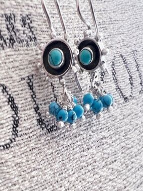 Sterling Silver Turquoise Earrings